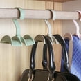 thumbnail image 6 of Grandest Birch 4Pcs Rotatable Closet Organizer Hangers Handbag Hanging Storage Holders Hooks 360 Degree Rotation Durable Bag Holde, 6 of 8