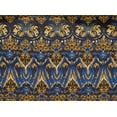 thumbnail image 2 of Zelouf Carnival Print  , Sewing, DIY, Crafts Fabric by the Yard, 549 Gold/cobalt, 20 Yard, 2 of 2