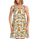 thumbnail image 1 of Balery Giraffes Head Vestidos de verano para mujer con estampado: vestido holgado sin mangas, vestido playero informal y cómodo para días calurosos., 1 of 7