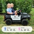 thumbnail image 3 of Hikiddo 24V 10Ah Ride on Toy Truck, 4WD 2 Seater Kids Electric Cars for Girl Boy w/ Remote, 4x200W Motor - Black, 3 of 10