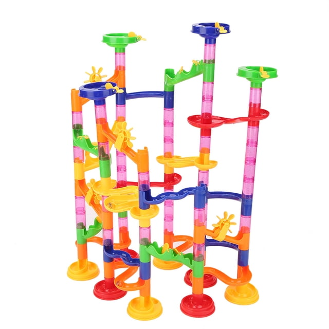 Juguete de ladrillos de plástico, 105 piezas/juego, juguete de ladrillos de plástico para caminos, juguete de ladrillos para niños, durabilidad probada en el tiempo