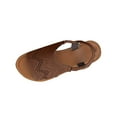 thumbnail image 3 of HVOBTTY Women's Summer Fashion Casual Solid Color Flat Heel Lightweight Strap Buckle Hollow Out Sandals Comfortable Shoes Brown, 37, 3 of 5