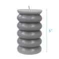 thumbnail image 3 of Better Homes & Gardens Unscented Bubble Pillar Candle, 3x5 Inches, Gray, 3 of 5