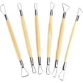 thumbnail image 1 of Herramientas para Esculpir Arcilla, Mango de Madera de Doble Punta para Cerámica y Cinta de Arcilla para Esculpir, Kit para Modelar Cerámica y Artesanía, 1 of 3