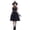 Black, variant on FASHOFT Women's Black Veil Halloween Costumes Elegant Sorceress Night Spirit Cosplay Outfit Theme Party Stage Performance Dress Up Halloween Costume L