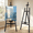 Black, variant on LAVFOX Adjustable Wooden Art Easel Stand for Painting & Display, Folding Floor Easel Canvases Up to 42, Natural