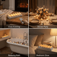 thumbnail image 6 of Modern Madame 12Pcs Rechargeable LED Tealight Candles with Remote and Timer, Charging Base, Warm Flickering Flameless Tea Lights for Home Decor, 6 of 7
