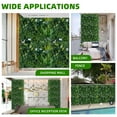 thumbnail image 5 of Danolapsi Artificial Grass Wall Panels,20"x 20" Artificial Plant Wall Panels Fake Greenery Leaf Hedge for Outdoor,Indoor,12 Pack, 5 of 6