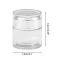 thumbnail image 4 of Unique Bargains 1 Pc Cylindrical Glass Dispensing Bottle for Bathroom 1.76oz Silver Tone, 4 of 6
