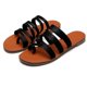 thumbnail image 1 of Zapatos de mujer Playa ligera Estilo romano Zapatillas de cuero con tiras Sandalias casuales de tacón plano Wmkox8yii  ytu2700, 1 of 7