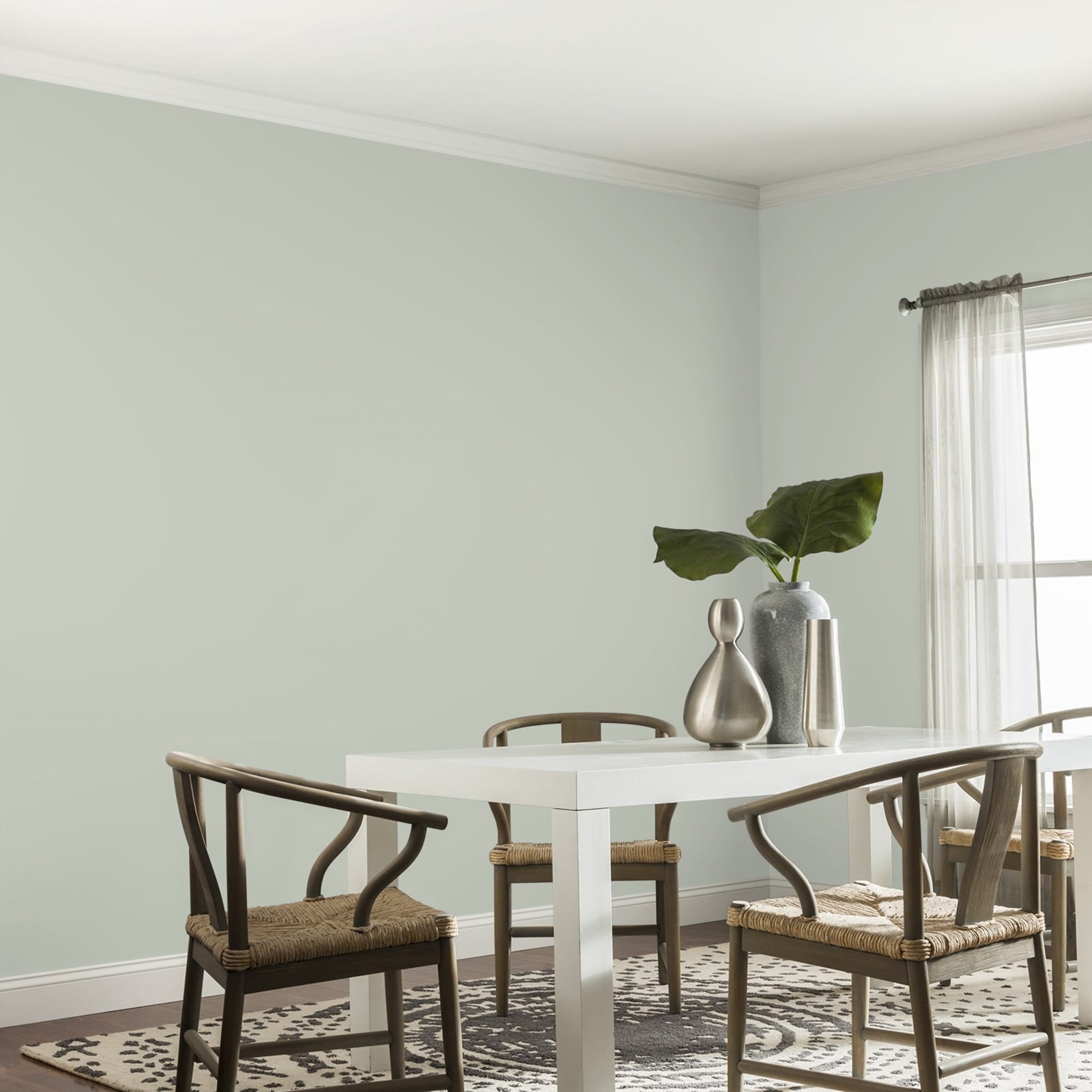 Glidden One Coat Life Lesson / Green Eggshell Interior Paint with Primer, 1 Gallon