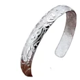 thumbnail image 2 of 925 Sterling Silver Cuff Bangle Bracelets Adjustable Jewelry Fashion Simple Open Bangles Cuff Jewelry for Women Mom Wife Mothers Day Valentine Gift 2025, 2 of 2