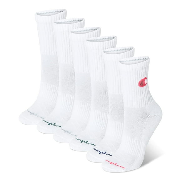 Calcetines Champion de talla alta para mujer, paquete de 6 unidades