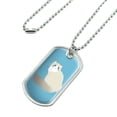 thumbnail image 2 of Ragdoll Cat Military Dog Tag Pendant Necklace with Chain, 2 of 4