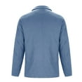 thumbnail image 4 of Men's Casual Suit Jacket, Polyester Long Sleeve Blazer with Turn Down Collar and Button Pockets, Versatile Solid Color Outdoor Business Wear, Standard Thickness Daily Office Jacket, 4 of 7