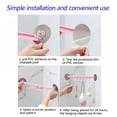 thumbnail image 6 of 2 Pack 6 Non-Trace Strong Sucker Rack Door Hanger Hanger Holder Bathroom Shower Shelf,White, 6 of 10