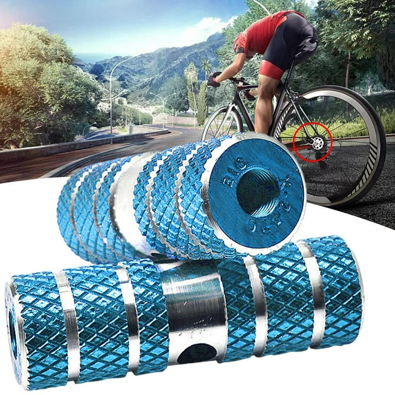 2 Pcs Bike Pegs Sturdy Aluminum Alloy Anti Skid Pegs Bike Pedal Front Axle Foot Rear Pegs Cylinder Shape with Non slip Walmart
