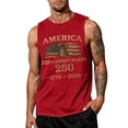 thumbnail image 2 of LNZGNM Men's American Flag Tank Tops Big and Tall Sleeveless Patriotic Shirt Muscle Graphic Tank Tops Casual Gym Tee Shirts,Red L, 2 of 4