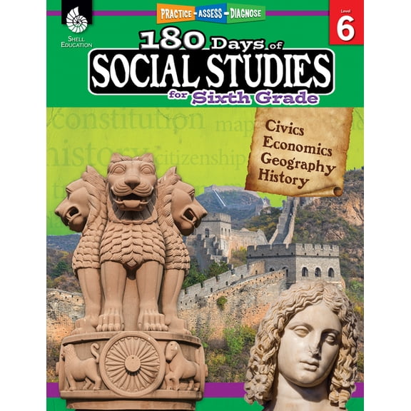 180 Days of Practice 180 Days(tm) Social Studies for Sixth Grade: Practice, Assess, Diagnose, (Paperback)