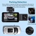 thumbnail image 3 of 3-in-1 1080P HD Dash Cam with Night Vision - Front, Interior & Rear View Video Recorder for Cars, G-Sensor, Loop Recording, WiFi Enabled, 3 of 10