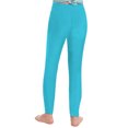 thumbnail image 3 of Moggemol Girls' Compression Pants Stretchy Yoga Tights Athletic Running Sports Workout Active Dance Lake Blue 6, 3 of 7