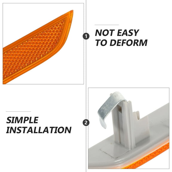 Tineasur Marker Reflector Replacement Lamps Plastic for Vehicle Safety and Visibility