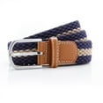 thumbnail image 1 of Asquith & Fox Mens Two Colour Stripe Braid Stretch Belt, 1 of 2
