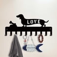 thumbnail image 2 of Llavero de metal para perro salchicha, decorativo, con 10 ganchos, organizador de llaves para pared, para entrada, cinturón, paraguas, colgador de llaves personalizado, colgador de correa para perro., 2 of 9