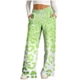 thumbnail image 2 of WRKEKC Women's Printed Wide Leg Lounge Pants with Drawstring Elastic Waist Flowy Comfort Fit Lightweight Breathable Fabric for Casual Outings and Vacation Wear, 2 of 5