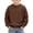 Brown, variant on Sweatshirts for Boys and Girls Waffle Knit Crew Neck Loose Long Sleeve Pullover Tops Fall Winter Going out Outdoor Activity Shirts Casual Comfy Soft Blouses