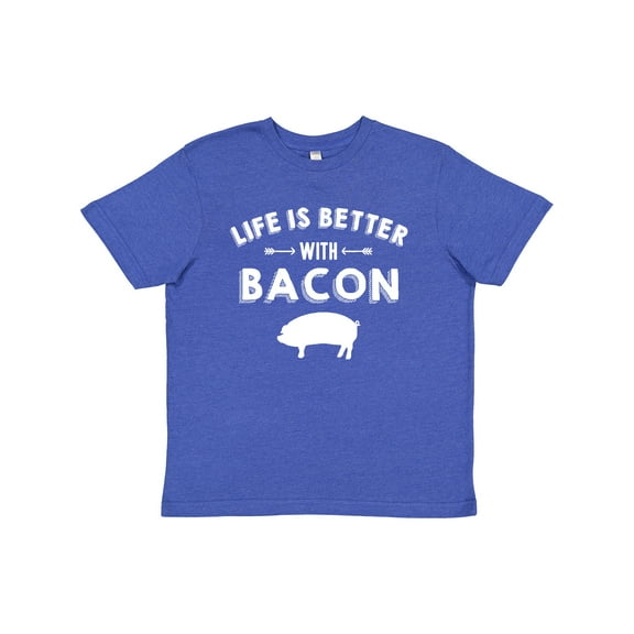 Inktastic Life's Better with Bacon Youth T-Shirt