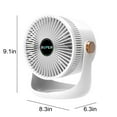 thumbnail image 3 of Teissuly Whole Room Circulator Fan with 3 Speeds, Adjustable Angle Desktop Fan, Ideal for Home, Office, Dormitory Teissuly WER202310231613, 3 of 6