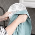 thumbnail image 4 of RITZ Royale Collection 100% Combed Terry Cotton, Oversized Kitchen Towel Set, 2-Pack, Solid, Dew, 4 of 7