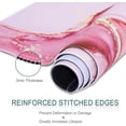 thumbnail image 4 of Extended Gaming Mouse Pad, 35.5x15.75 Non-Slip Oversized Desk Pad Mousepad with Stitched Edges Waterproof Keyboard Mouse Mat Desk Protector for Game, Office and Home, Pink Abstract, 4 of 6