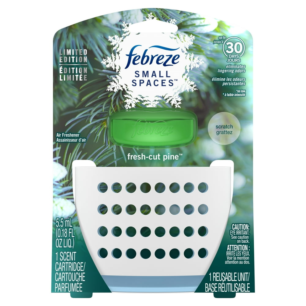 Febreze Small Spaces Air Freshener Starter Kit, FreshCut Pine