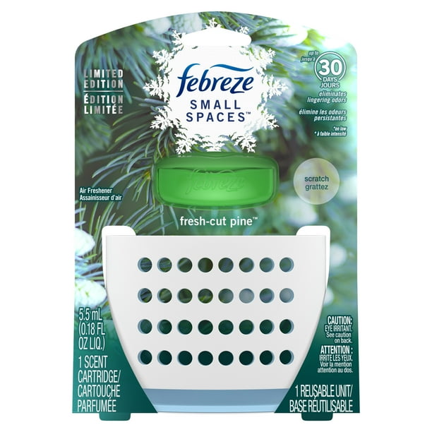 Febreze Small Spaces Air Freshener Starter Kit, FreshCut Pine