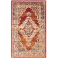 thumbnail image 2 of SAFAVIEH Crystal Miranda Oriental Area Rug, Orange/Light Blue, 3' x 5', 2 of 8