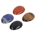 thumbnail image 3 of 4 Uds. Piedra para la preocupación del pulgar, alivio del estrés, meditación, pequeña piedra de cabujón ovalada portátil para el hogar, oficina al aire libre, 3 of 5