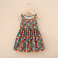 thumbnail image 6 of NAISIBABY Girls Flare Dresses, Sleeveless Cute Graphic Crewneck Summer Casual Sundress Multicolor Size 10, 6 of 6