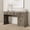 Rustic Gray, variant on 54" Fluted Home Office Desk with Storage, Modern Executive Desk with Charging Station, Wooden Computer Desk with Drawers for Storage File, Writing Desk for Study, Living Room, Bedroom