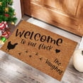 thumbnail image 3 of Front Door Mat Welcome Home Doormat Welcome To Our Clock Entry Way Rugs Indoor 16x24IN Summer Door Mats Spring Decor Home Gifts for Housewarming Outdoor Indoor Non-Slip Doormat for Entryway, 3 of 3