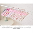thumbnail image 5 of Luxsea Cotton Fabric Sponge Hanger Elegant Non-Slip Wood Hanger Women Foam Sweater Hangers, 5 of 6