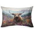 thumbnail image 2 of Highland Cow Plush Pillowcase, Luxury Soft King Pillow Case for Hair and Skin, Standard Size Pillow Covers with Zipper Closure, 20x26in #612 Home Decor Gifts, 2 of 7