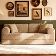 thumbnail image 3 of Timbernest 78.8" Convertible Sleeper Sofa with Storage, Corduroy Sofa Bed for Living Room, Cream, 3 of 7