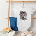 thumbnail image 4 of Athletic LA Basketball Sneakers Romper Boys or Girls Infant Baby Brisco Brands NB, 4 of 6
