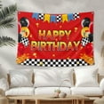 thumbnail image 3 of Cartoon Race Car Birthday Party Backdrop-5x3ft Happy Birthday Party Supplies Banner for Boys Girls Cartoon Race Car Theme Party Decorations, 3 of 8
