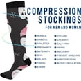 thumbnail image 4 of FREEAMG Cute Penguin Compression Socks for Men & Women Knee High Stockings for Running, Sport, Hiking & Travel, 4 of 7