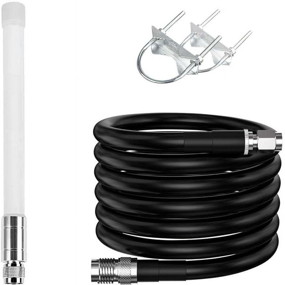 Helium Miner 3 dbi Antenna LoRa 915 MHz Indoor w/Updated Raigen 400 Low Loss Cable Omni-Directional HNT Hotspot for MNTD, Nebra, RAK, Bobcat, Syncrob, and Sensecap