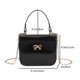 thumbnail image 5 of Bolso de mano para mujer, con brillo de metal, sólido, brillante, para mujer, bandolera (negro) Ehuebsd Para Estrenar, 5 of 9