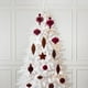 thumbnail image 5 of Juego de decoraciones para árboles de Navidad | Bolas colgantes pintadas de terciopelo Colores surtidos Verde Blanco Rojo Marrón • Paquete de 24 adornos de 6 cm • Material de flocado suave para la, 5 of 8